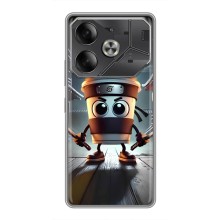 Чехол с мемом Тралалело тралала на Tecno Pova 6 (Капучино асасино)