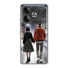 Чехол с дизайном Венздей 2 на Tecno Pova 6 – Уэнсдей и Тайлер