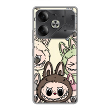 Чохол з Лабубу на Tecno Pova 6 (Колаж Лабубу)