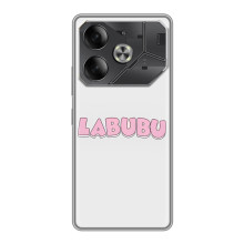 Чохол з Лабубу на Tecno Pova 6 (Лого Лабубу)