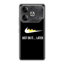 Чехол с логотипом Найк на Tecno Pova 6 – Nike just do it