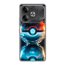 Чехол с Пикачу на Tecno Pova 6 (Мяч Пикачу)