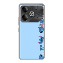 Чохол з принтом Стіч на Tecno Pova 6 – Стіч фон