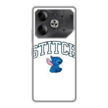 Чохол з принтом Стіч на Tecno Pova 6 – Стіч лого