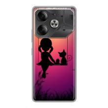 Девчачий Чехол для Tecno Pova 6 – На качели