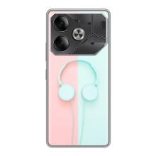 Девчачий Чехол для Tecno Pova 6 – Наушники