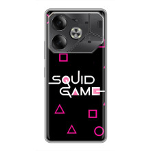 Чехол Гра в кальмара для Tecno Pova 6 – Логотип игры кальмара