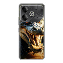 Чохол з картинкою 'Хижаки' для Tecno Pova 6 – Крокодил