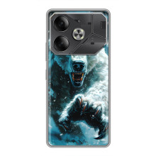 Чохол з картинкою 'Хижаки' для Tecno Pova 6 – Ведмідь