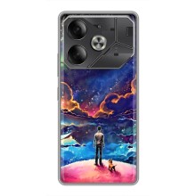 Космические Чехлы для Техно Пова 6 (VPrint) (Галактический вид)