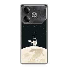 Космические Чехлы для Техно Пова 6 (VPrint) (На луне)