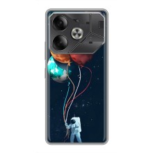 Космические Чехлы для Техно Пова 6 (VPrint) (Планеты шарики)