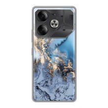 Мраморный чехол на Tecno Pova 6 (VPrint) (Нежный мрамор)