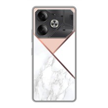Мраморный чехол на Tecno Pova 6 (VPrint) (Тройной мрамор)
