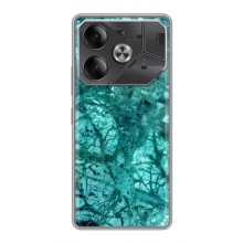 Мраморный чехол на Tecno Pova 6 (VPrint) (Зеленый мрамор)