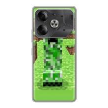 Чехлы для Tecno Pova 6 (Персонажи Майн Крафт) – Крипер 2