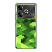 Чехлы для Tecno Pova 6 (Персонажи Майн Крафт) – Текстура