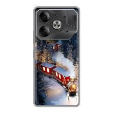Силіконовий бампер на різдво для Tecno Pova 6 (Потяг)
