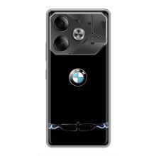 Силиконовый бампер с картинкой машины на Tecno Pova 6 – Черный BMW