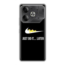 Силиконовый Чехол на Tecno Pova 6 с картинкой Nike – Later