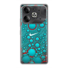 Силиконовый Чехол на Tecno Pova 6 с картинкой Nike (Найк зеленый)