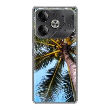 Силиконовый чехол с КАРТИНКАМИ лето для Tecno Pova 6 (AlphaPrint) (Пальма)