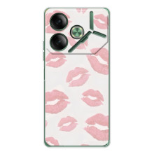 Чохол з розовим принтом для Tecno Pova 7 5G – Рожеві губи