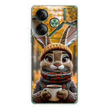 Печатный чехол «Зверята с кофе» для Tecno Pova 7 5G