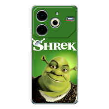 Чехол с мультфильмом Шрек на Tecno Pova 7 Pro – Шрек