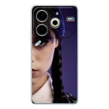 Чехол с дизайном Венздей 2 на Tecno Pova 7 Pro – Глаза Уэнсдей