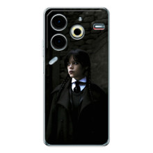 Чехол с дизайном Венздей 2 на Tecno Pova 7 Pro – Уэнсдей в костюме