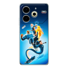 Чехол с принтом Фантастическая четверка для Tecno Pova 7 Pro – Фантастическая четверка