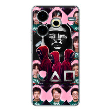 Чехол Гра в кальмара для Tecno Pova 7 Pro – Персонажи игры кальмара