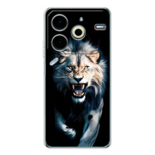 Чехол с картинкой «Хищники» для Tecno Pova 7 Pro – Лев