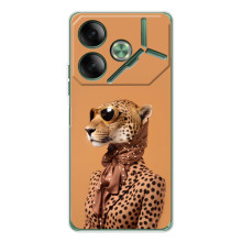 Чехол с принтом стильные животные для Пова 7 Ультра – Стильный леопард