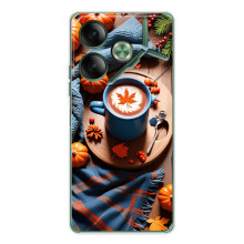 Чехол с уникальным дизайном «Осень с кофе» для Tecno Pova 7 Ultra – Кофе и тыквы