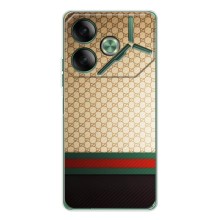 Чохли бренд ГУЧЧІ для Tecno Pova 7 – Фон Гуччі
