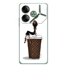 Чохли Луі Вітон для Tecno Pova 7 (AlphaPrint - LOUIS VUITTON) (кава LOUIS VUITTON)