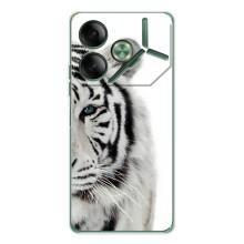 Чехлы с картинками животных Tecno Pova 7 – Белый Тигр