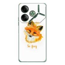 Чехлы с картинкой Лисички для Tecno Pova 7 (VPrint)
