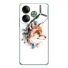 Чехлы с картинкой Лисички для Tecno Pova 7 (VPrint)