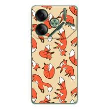 Чехлы с картинкой Лисички для Tecno Pova 7 (VPrint)