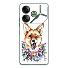 Чехлы с картинкой Лисички для Tecno Pova 7 (VPrint)