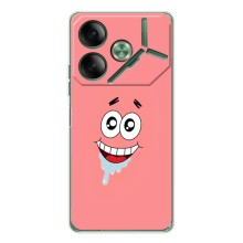 Чохли з Патріком на Tecno Pova 7 (Мордочка Патріка)