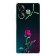 Чехлы с принтом Розочки для Tecno Pova 7 – Ночная роза