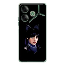 Чохол з картинкою Венсдей на Tecno Pova 7 – Мила Венсдей