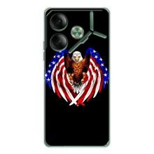 Чехол Флаг USA для Tecno Pova 7 – Крылья США