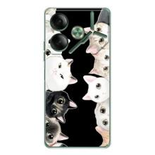 Чехол на Пова 7 с Котами (VPrint) (Взгляд котов)