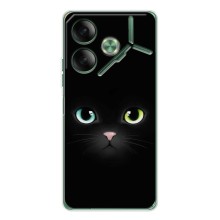 Чохол на тематику: Коти для Tecno Pova 7 (Чорний Котик)