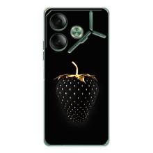 Чехол с изображением  вкусной еды для Tecno Pova 7 – Чёрная клубника